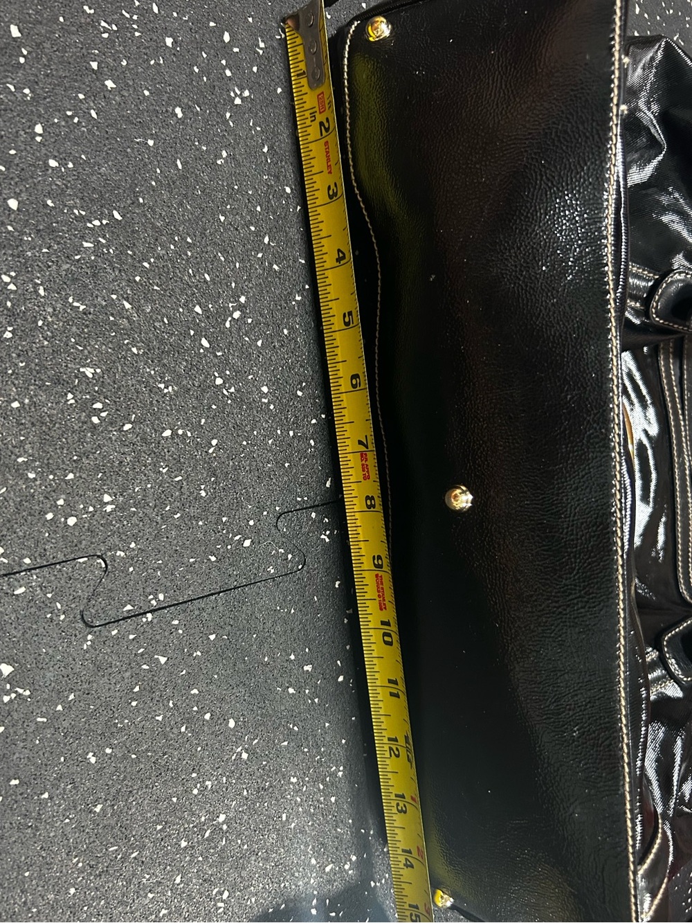 Gucci Black Shoulder Bag with Gold and Red Logo - Picture 9 of 11